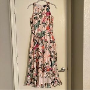 Banana Republic pink floral maxi dress